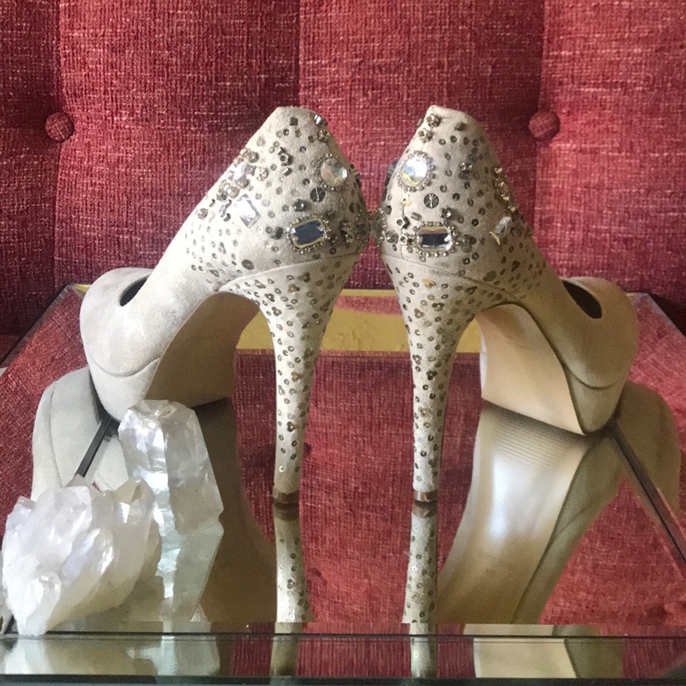 Nine West Jeweled Platform Heel